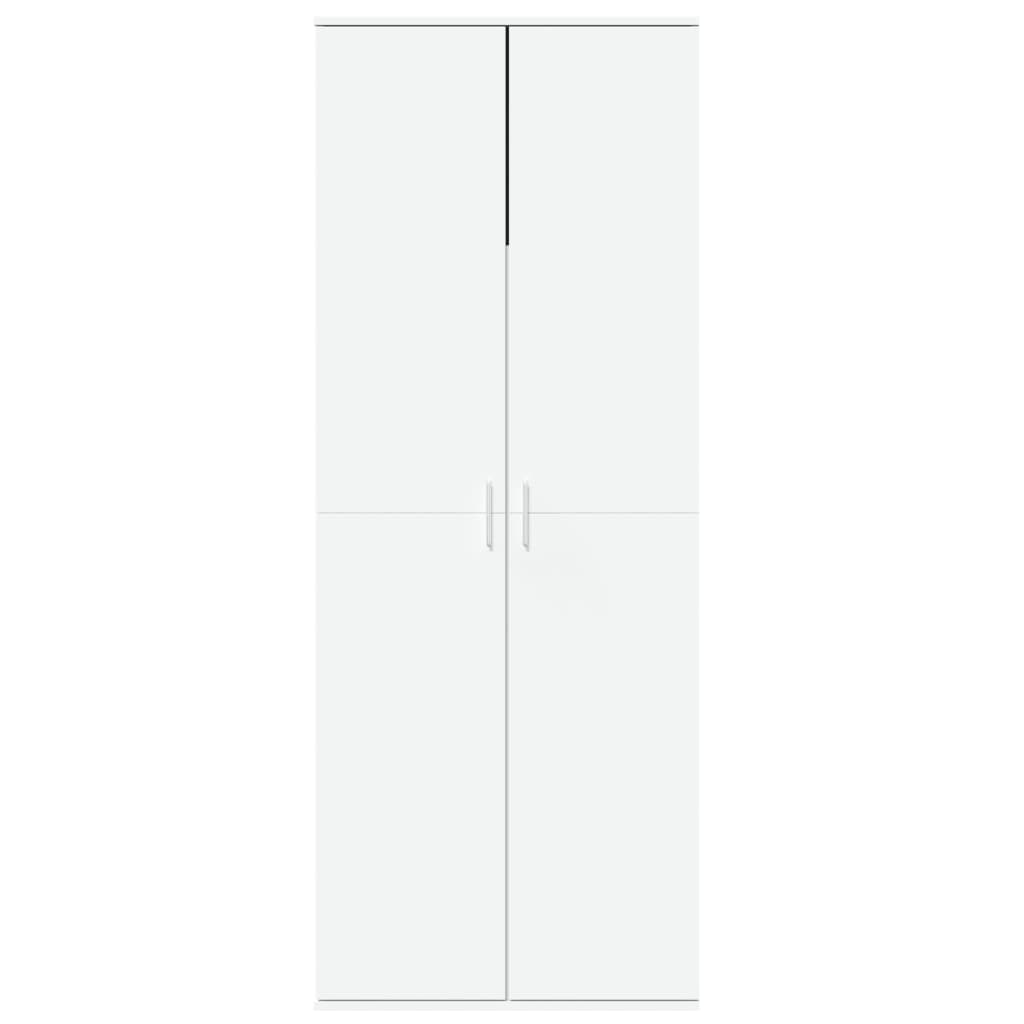 Highboard hvit 70x35x180 cm konstruert tre