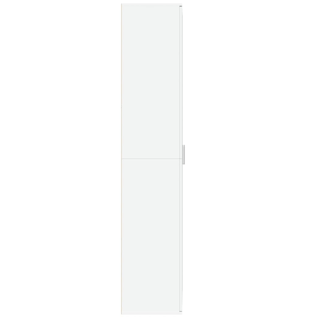 Highboard hvit 70x35x180 cm konstruert tre
