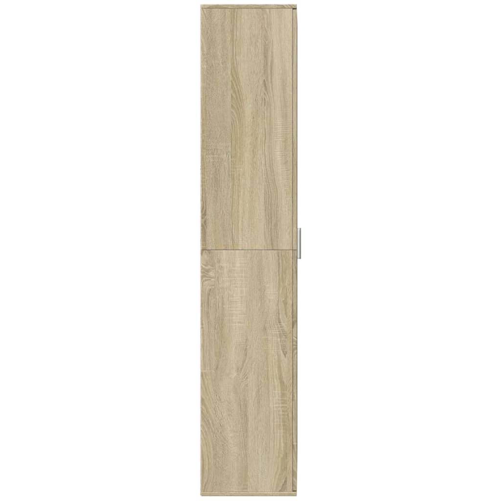 Highboard sonoma eik 70x35x180 cm konstruert tre