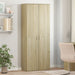 Highboard sonoma eik 70x35x180 cm konstruert tre