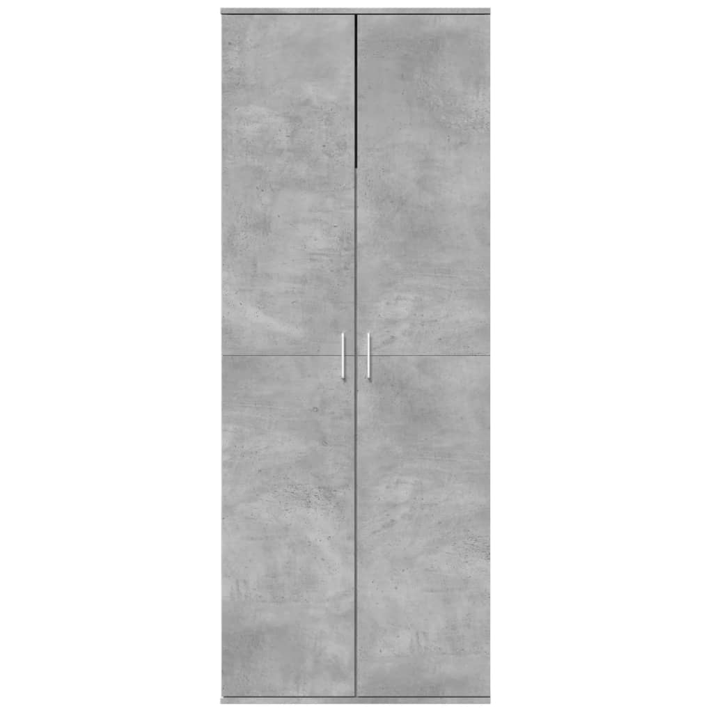 Highboard betonggrå 70x35x180 cm konstruert tre