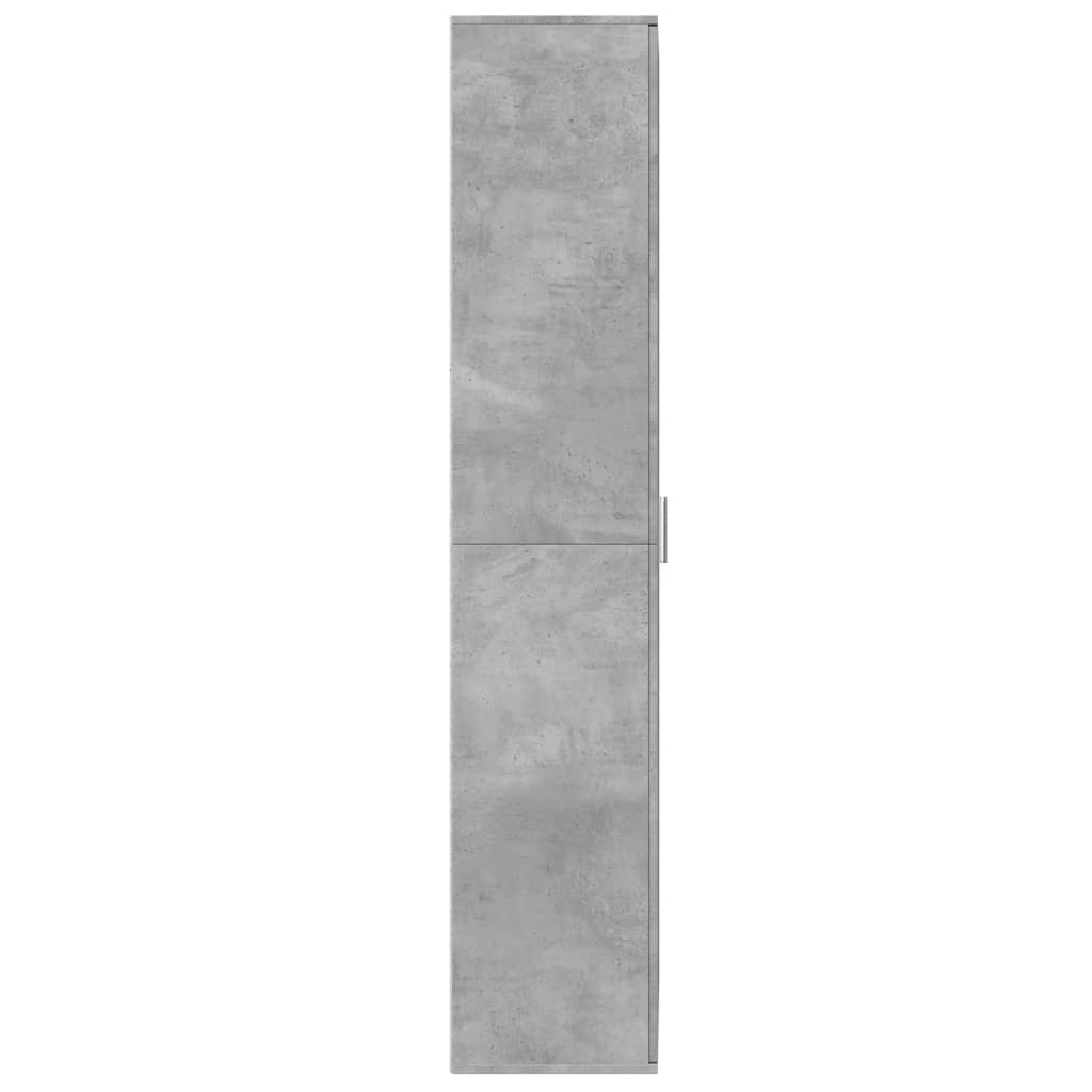 Highboard betonggrå 70x35x180 cm konstruert tre