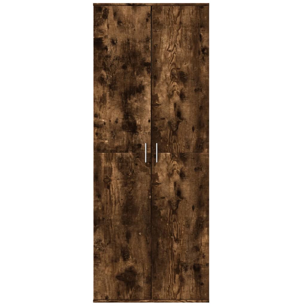 Highboard røkt eik 70x35x180 cm konstruert tre