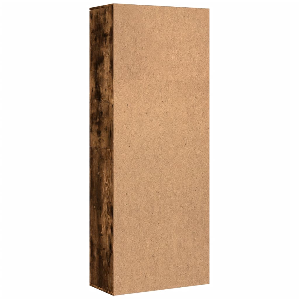 Highboard røkt eik 70x35x180 cm konstruert tre