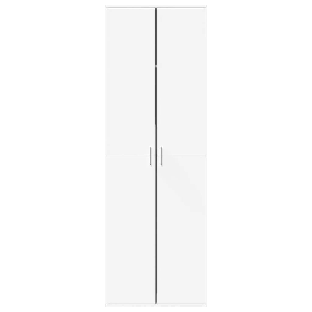 Highboard hvit 60x35x180 cm konstruert tre