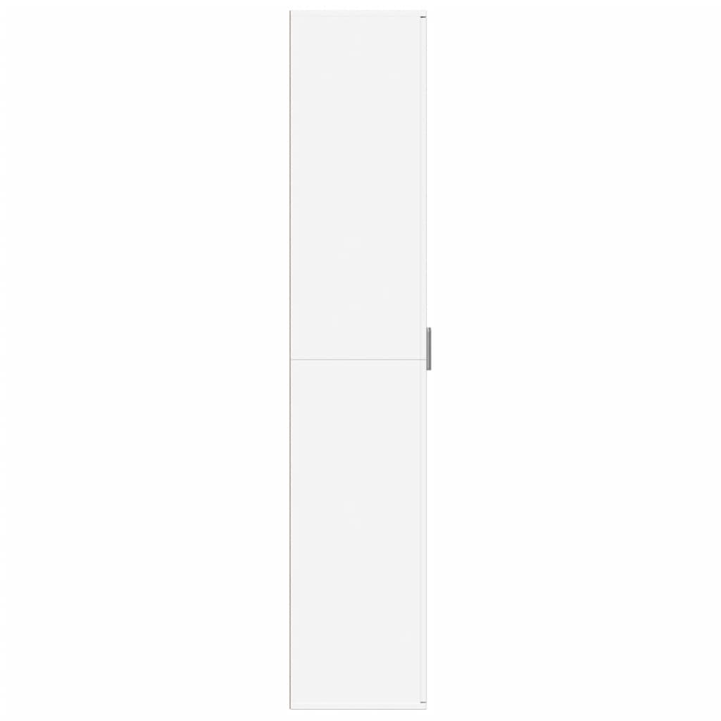 Highboard hvit 60x35x180 cm konstruert tre