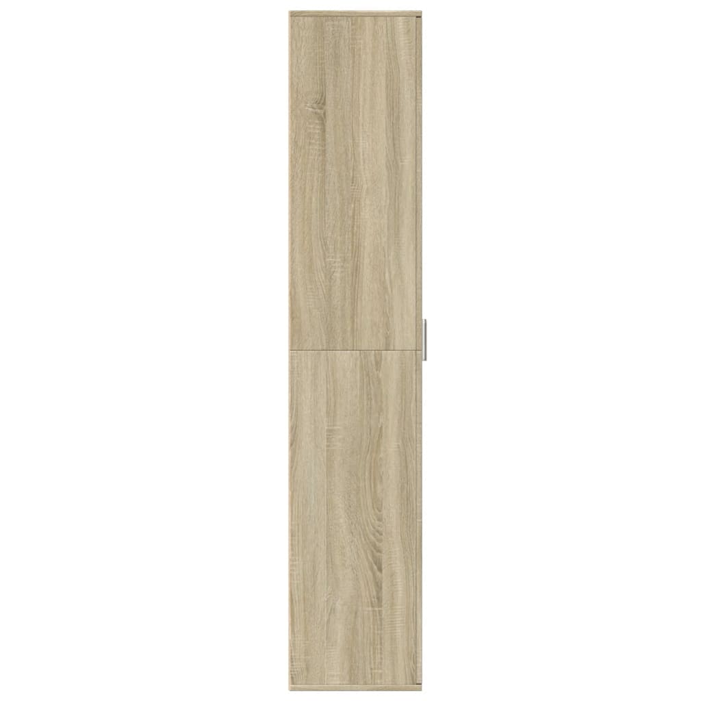 Highboard sonoma eik 60x35x180 cm konstruert tre