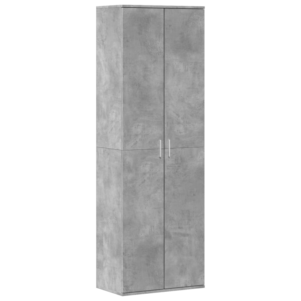 Highboard betonggrå 60x35x180 cm konstruert tre