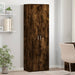 Highboard røkt eik 60x35x180 cm konstruert tre