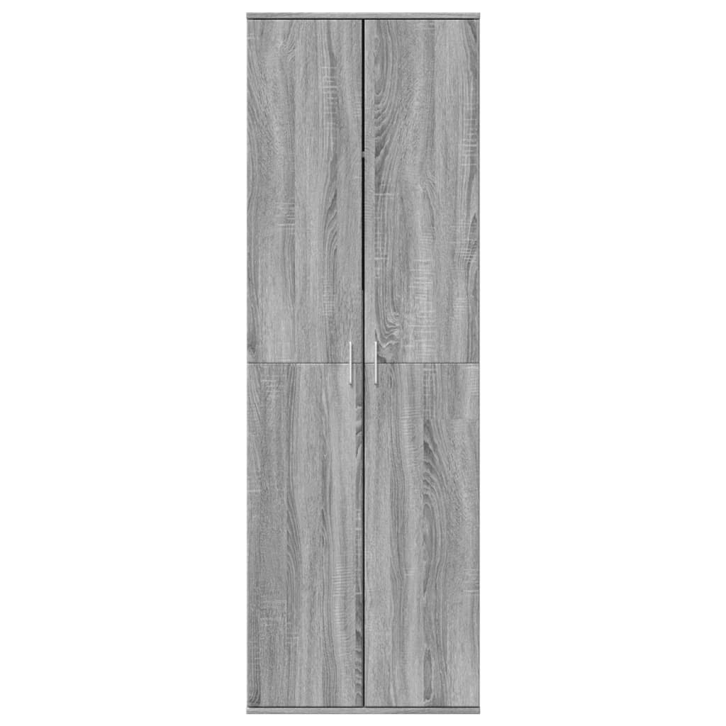 Highboard grå sonoma 60x35x180 cm konstruert tre