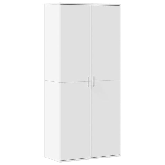 Skoskap hvit 80x39x178 cm sponplate