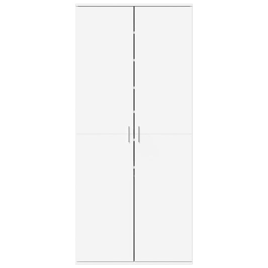 Skoskap hvit 80x39x178 cm sponplate
