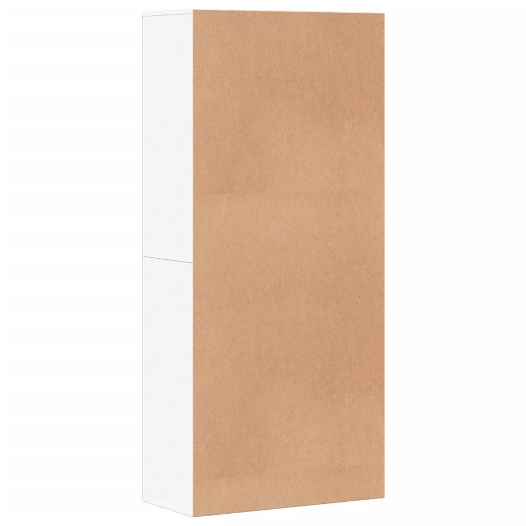 Skoskap hvit 80x39x178 cm sponplate