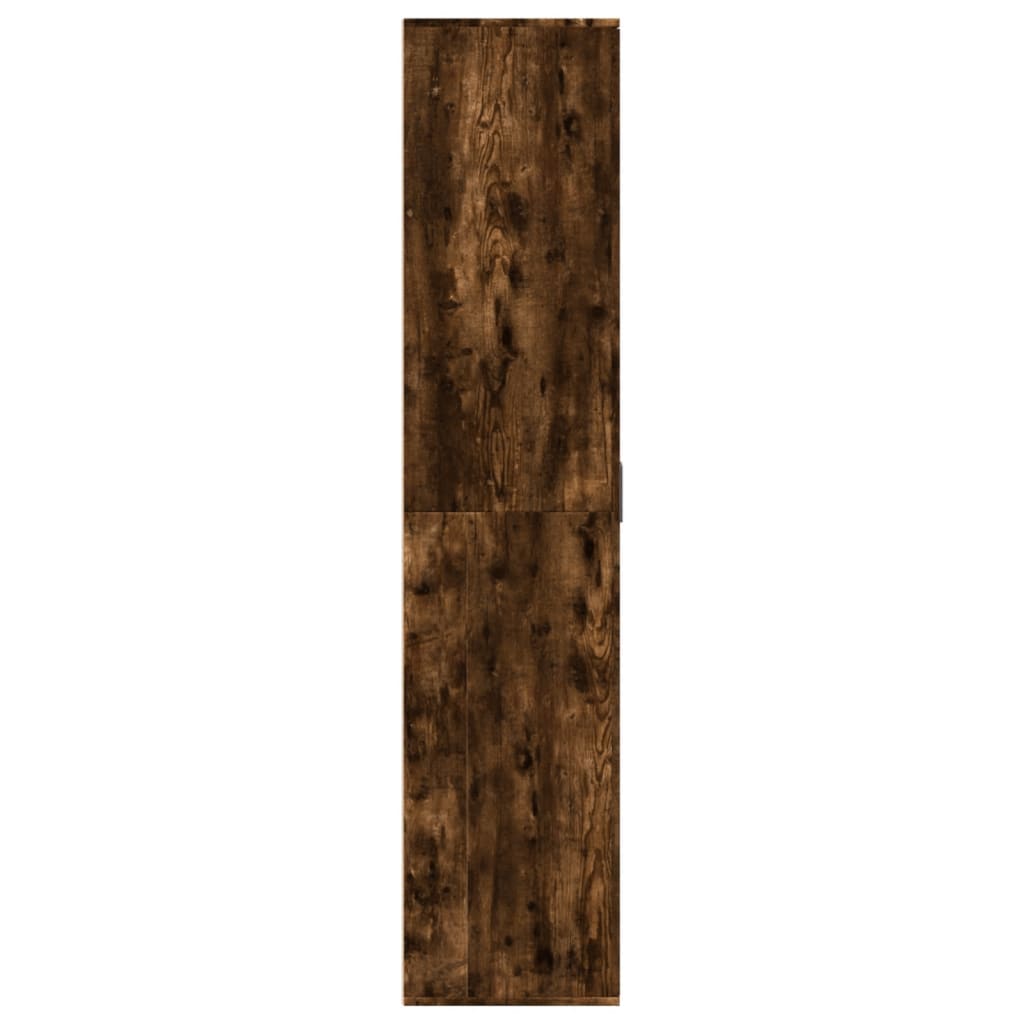 Skoskap røkt eik 80x39x178 cm konstruert tre