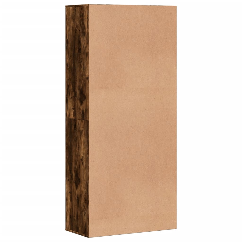 Skoskap røkt eik 80x39x178 cm konstruert tre
