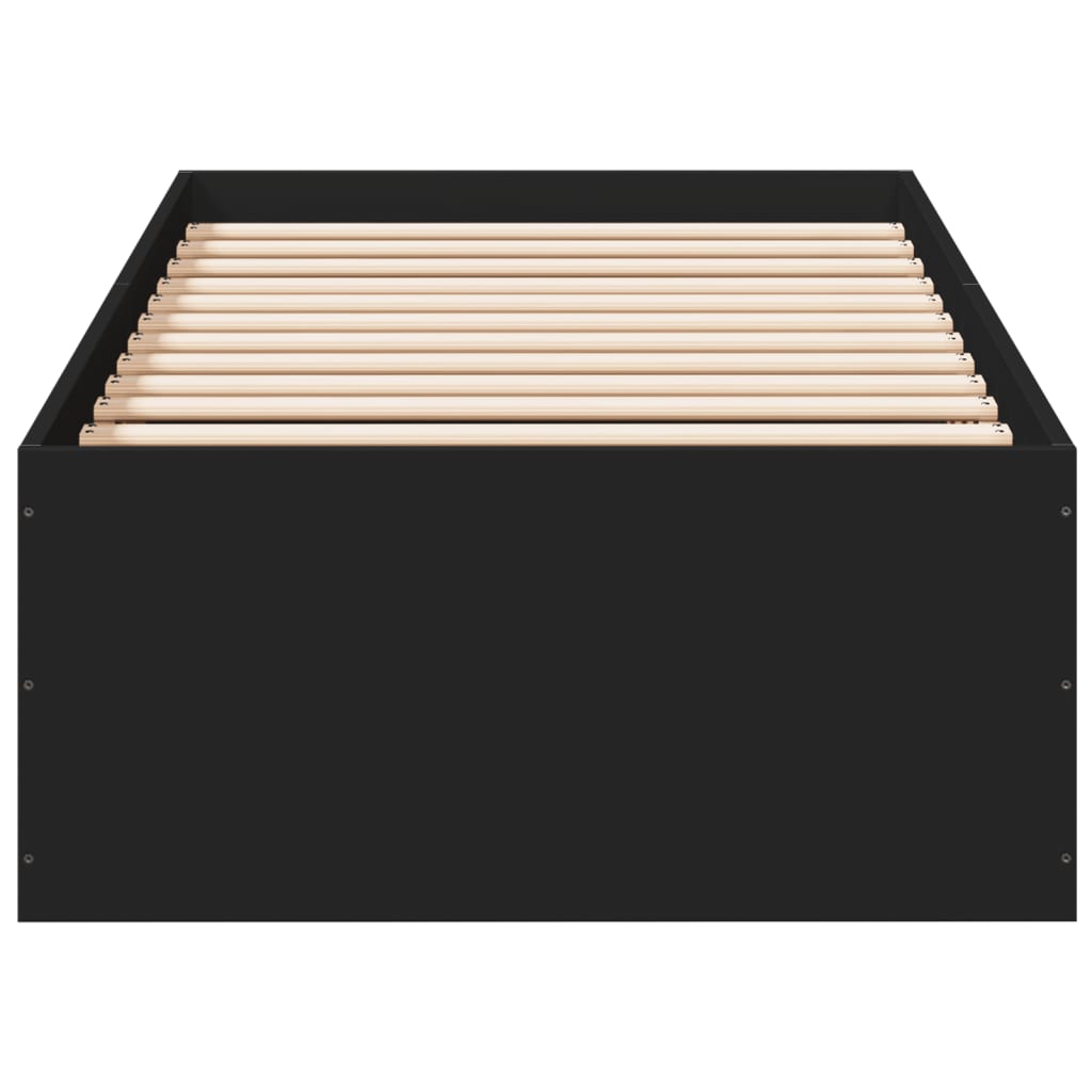 Sengeramme svart 75x190 cm konstruert tre