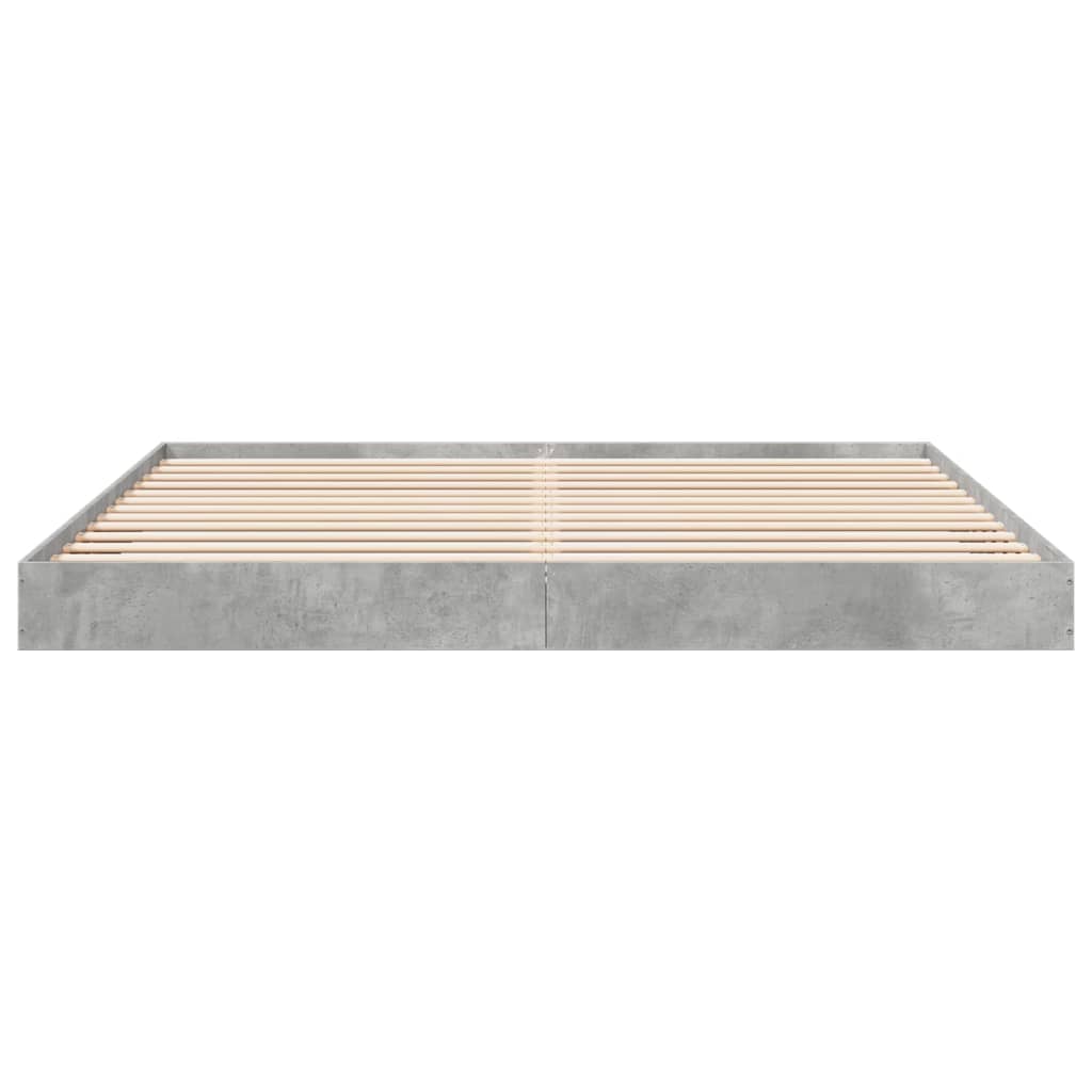 Sengeramme betonggrå 180x200 cm konstruert tre
