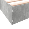 Sengeramme betonggrå 180x200 cm konstruert tre