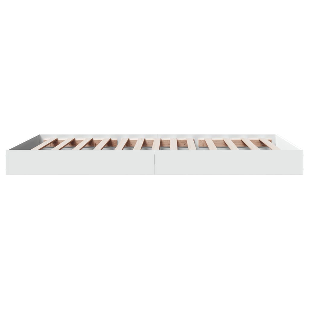 Sengeramme hvit 90x190 cm konstruert tre