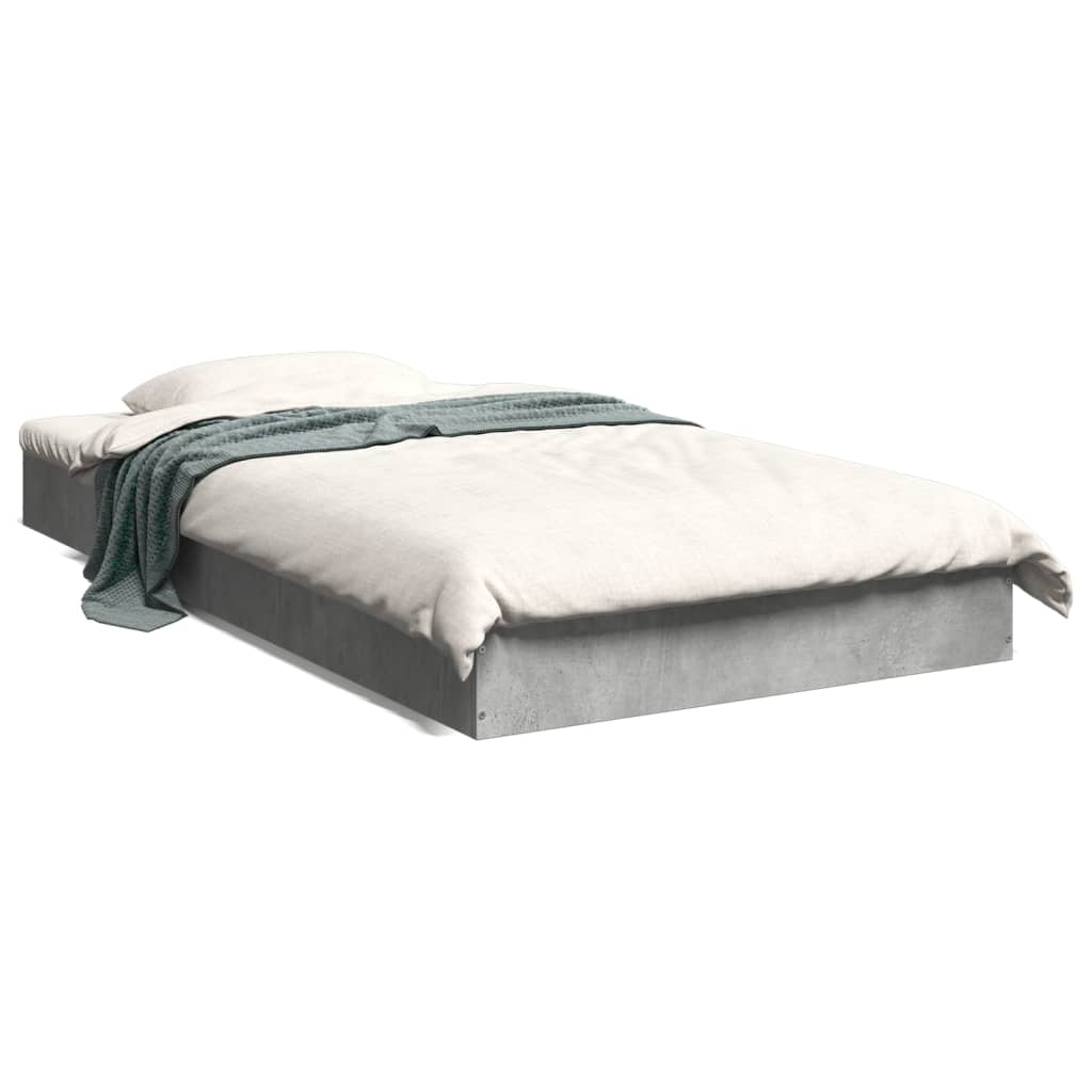 Sengeramme betonggrå 90x190 cm konstruert tre