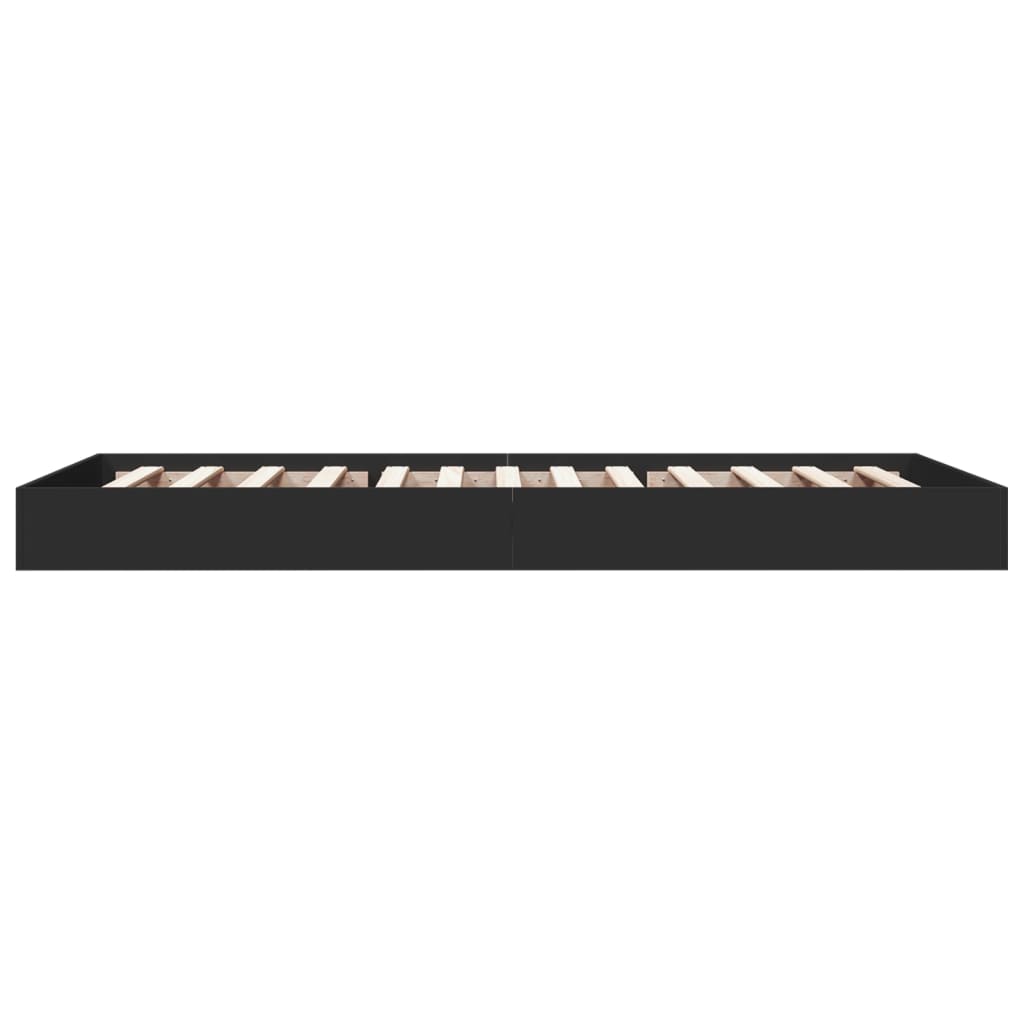 Sengeramme svart 75x190 cm konstruert tre