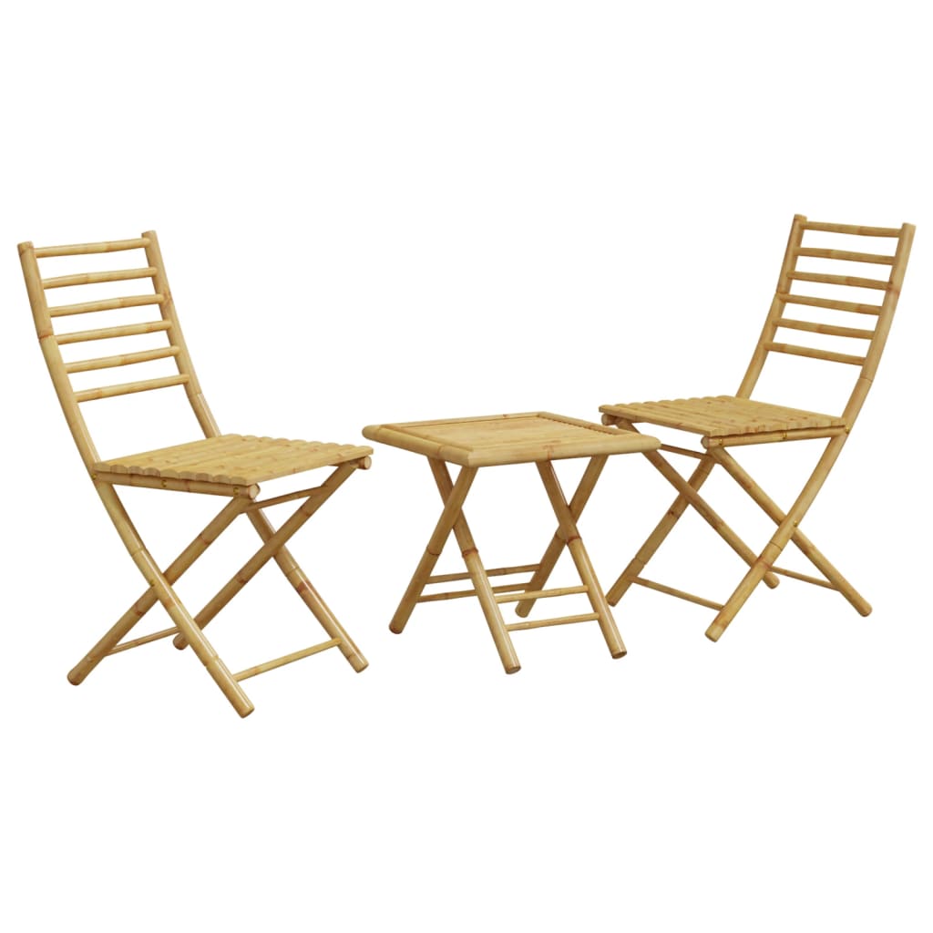 Bistrosett 3 deler bambus