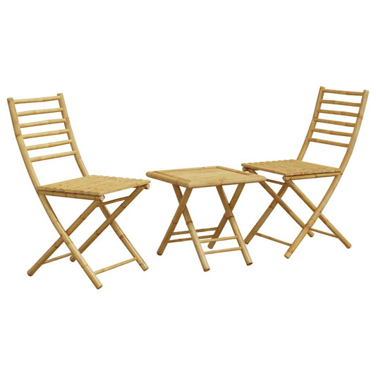 Bistrosett 3 deler bambus