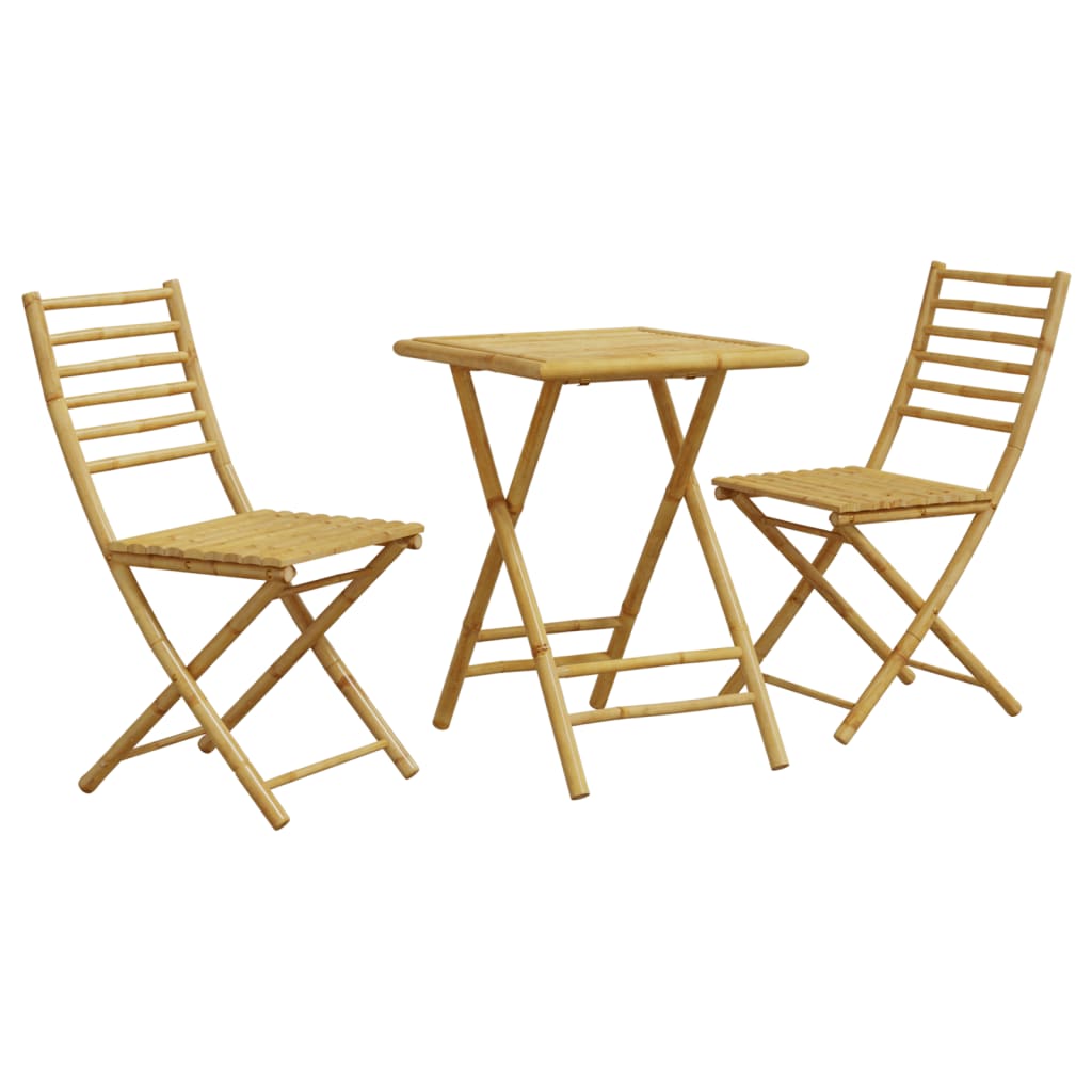 Bistrosett 3 deler bambus