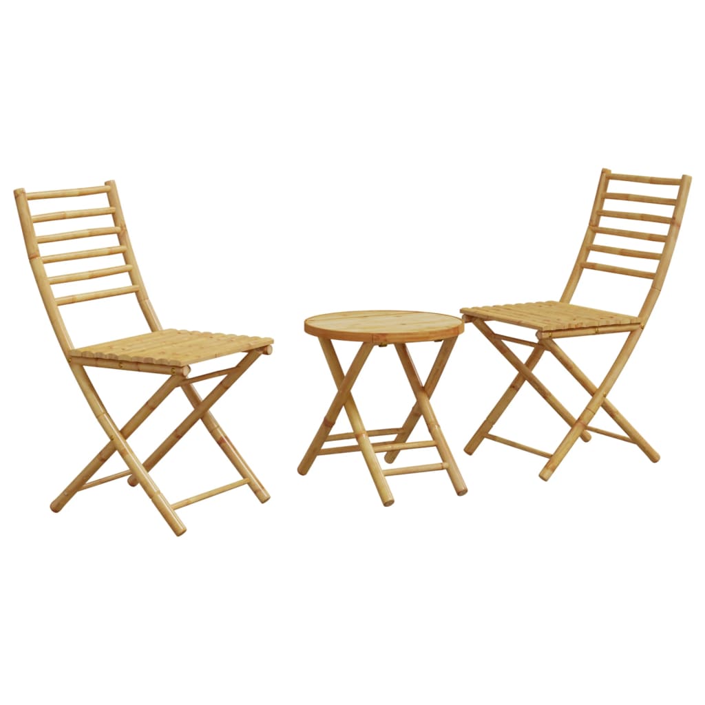 Bistrosett 3 deler bambus