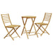 Bistrosett 3 deler bambus