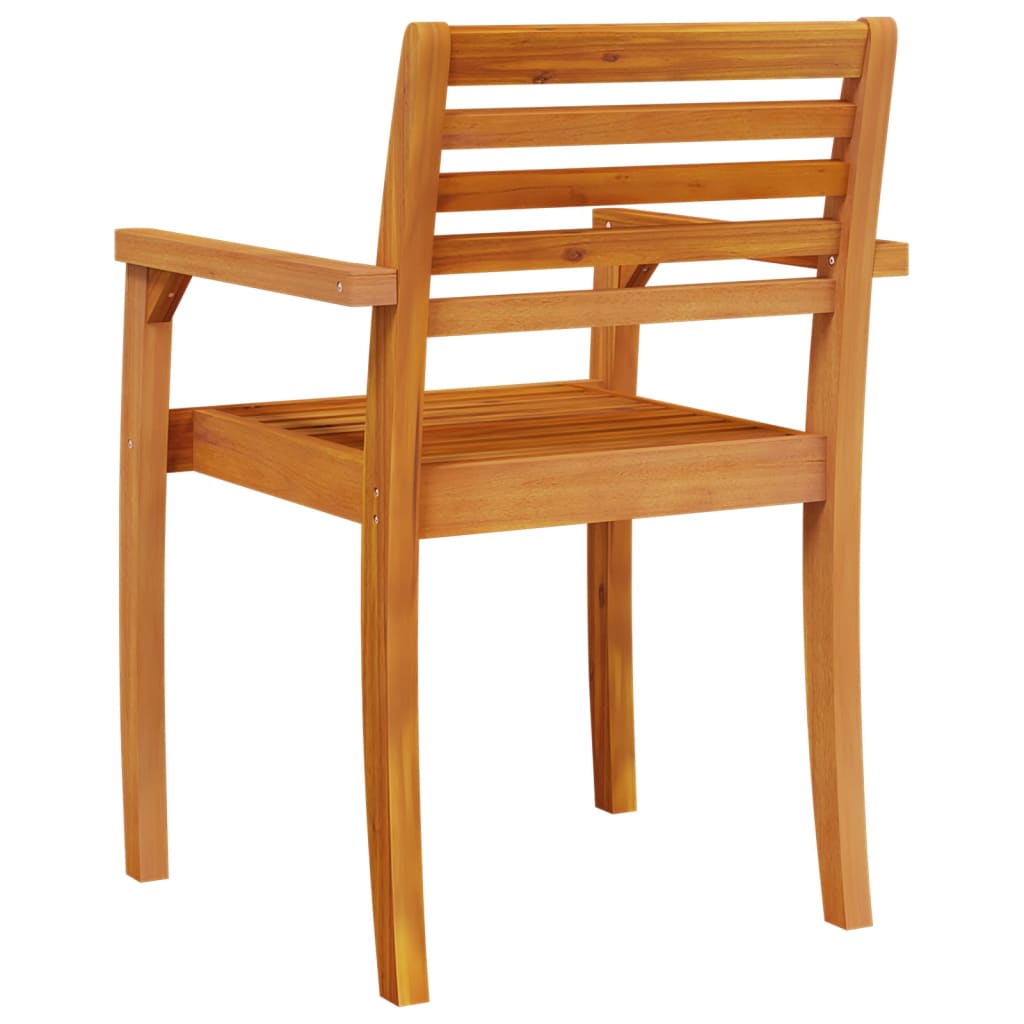Hagestoler 6 stk 59x55x85 cm heltre akasie