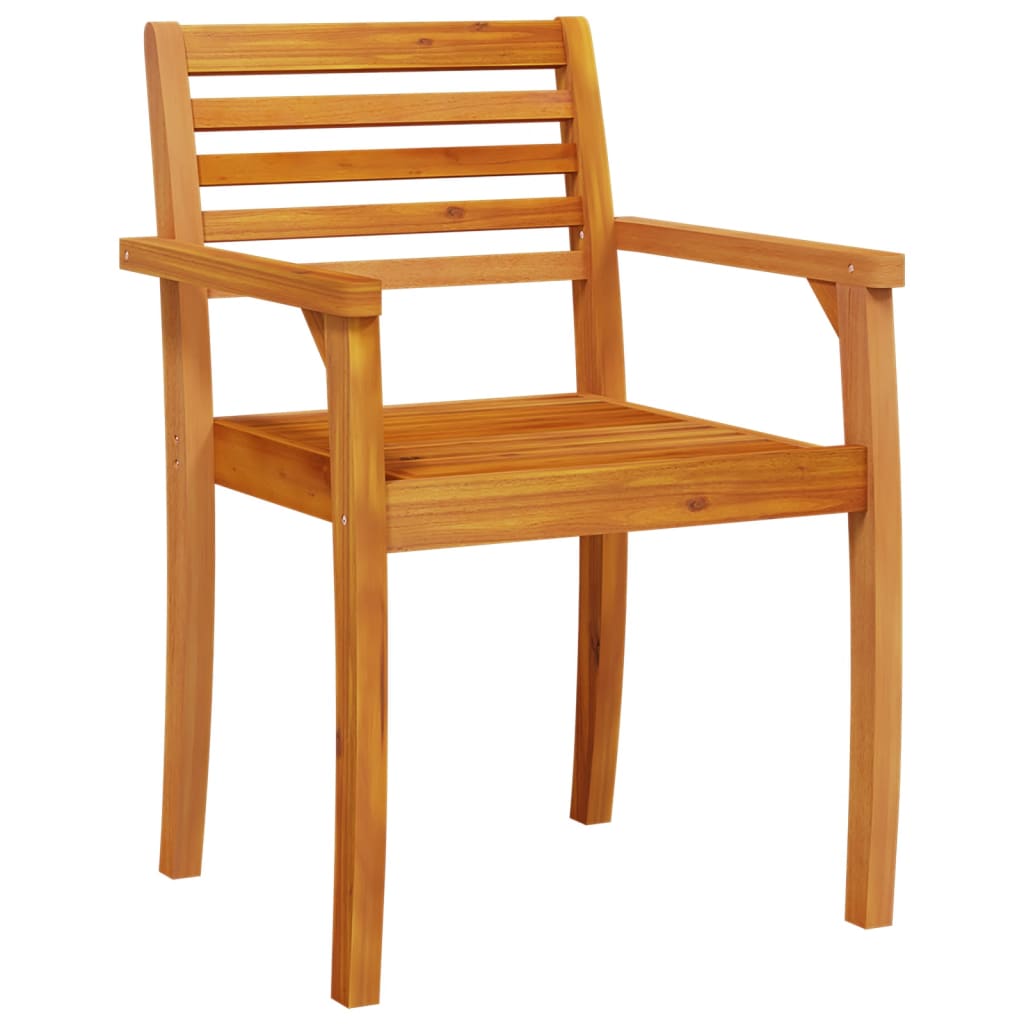 Hagestoler 8 stk 59x55x85 cm heltre akasie