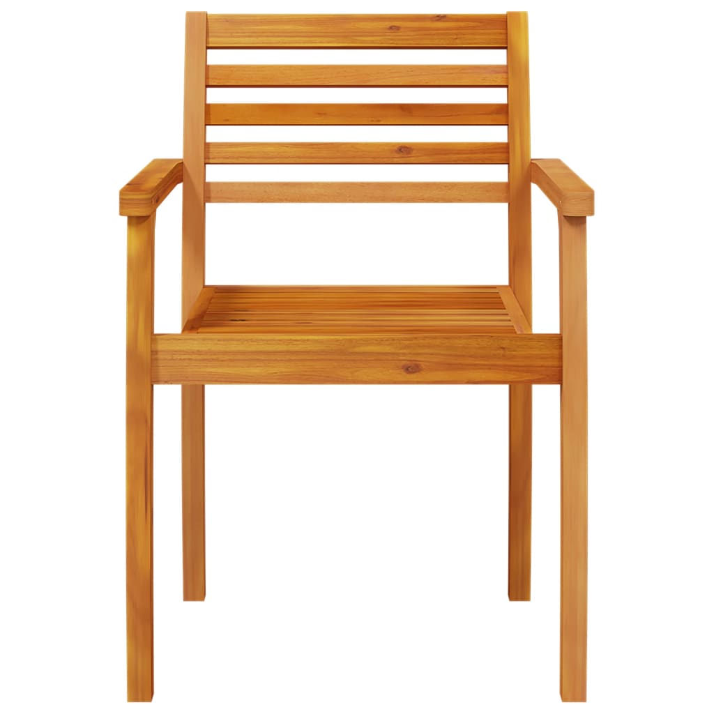 Hagestoler 8 stk 59x55x85 cm heltre akasie