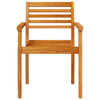 Hagestoler 8 stk 59x55x85 cm heltre akasie