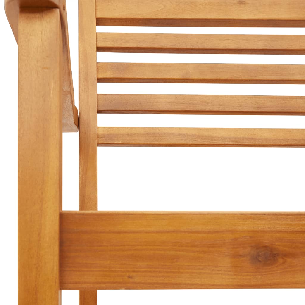 Hagestoler 8 stk 59x55x85 cm heltre akasie