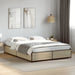 Sengeramme sonoma eik 120x190 cm konstruert tre og metall
