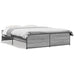 Sengeramme sonoma eik 160x200 cm konstruert tre og metall