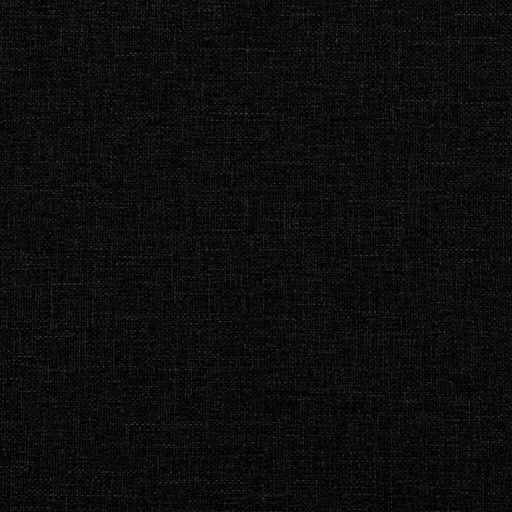 Fotskammel svart 77x55x31 cm stoff