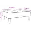 Fotskammel svart 77x55x31 cm stoff