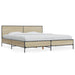Sengeramme sonoma eik 180x200 cm konstruert tre og metall