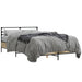 Sengeramme sonoma eik 140x200 cm konstruert tre og metall