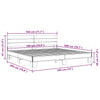 Sengeramme brun eik 180x200 cm konstruert tre og metall