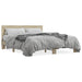 Sengeramme sonoma eik 160x200 cm konstruert tre og metall