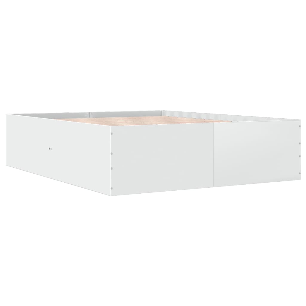 Sengeramme hvit 150x200 cm konstruert tre