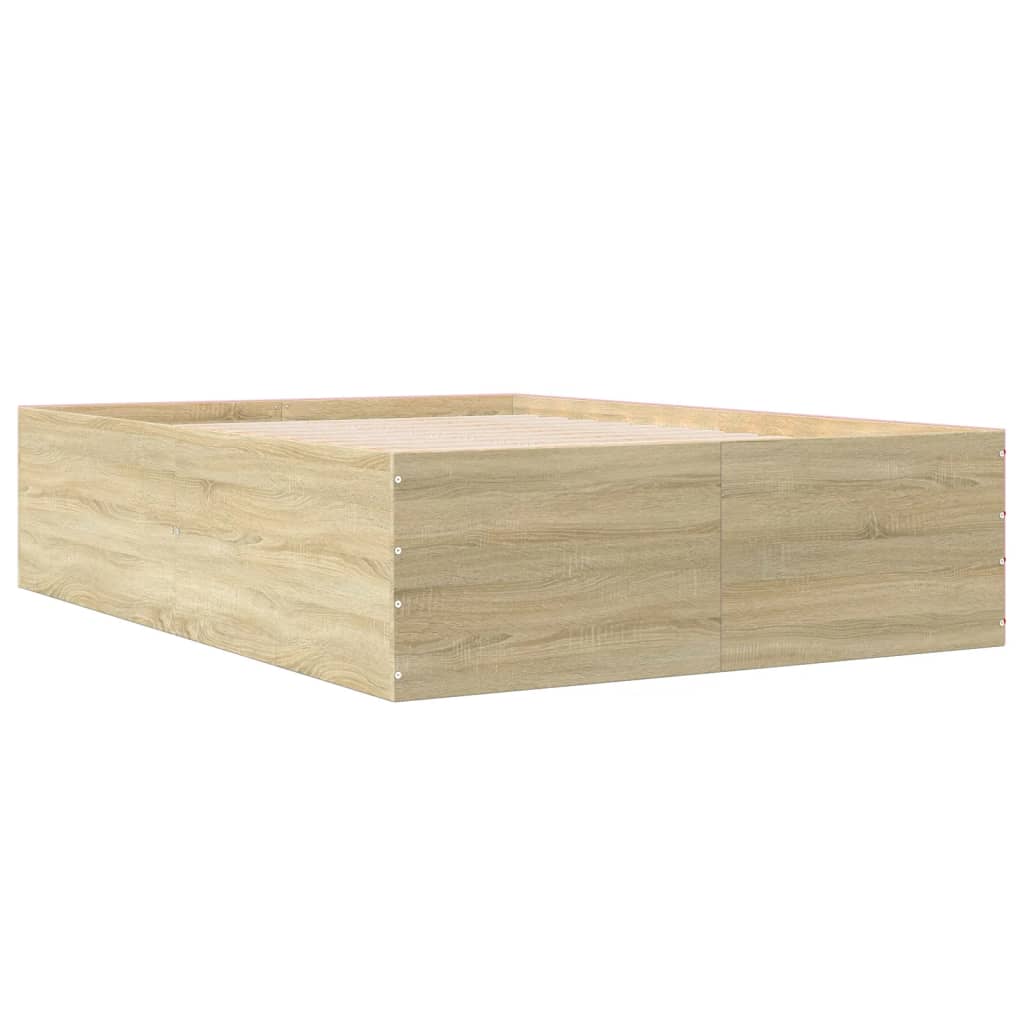 Sengeramme sonoma eik 120x200 cm konstruert tre