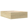 Sengeramme sonoma eik 120x200 cm konstruert tre