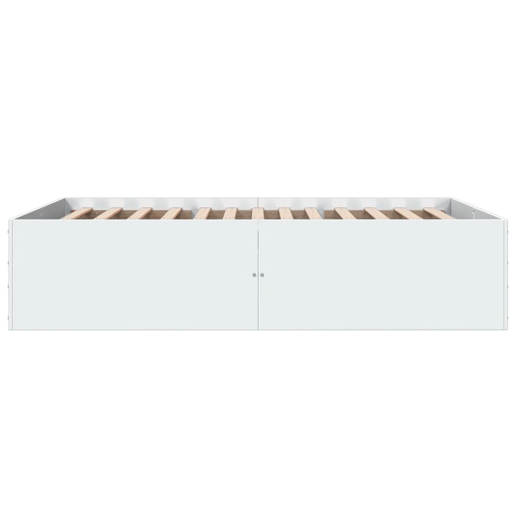 Sengeramme hvit 135x190 cm konstruert tre