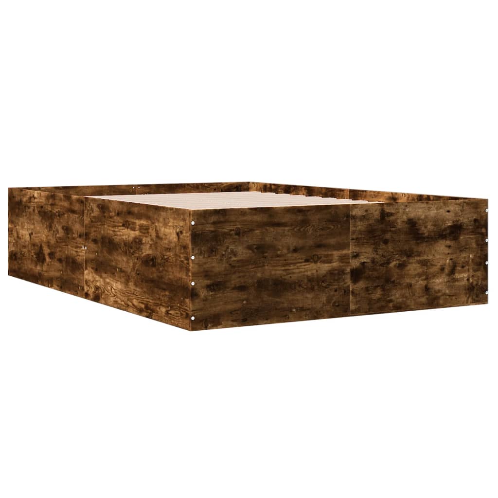 Sengeramme røkt eik 135x190 cm konstruert tre