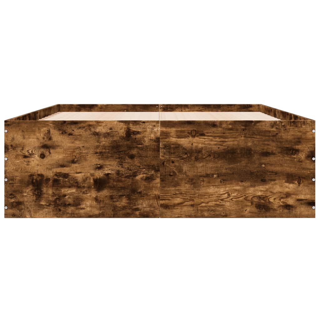 Sengeramme røkt eik 135x190 cm konstruert tre