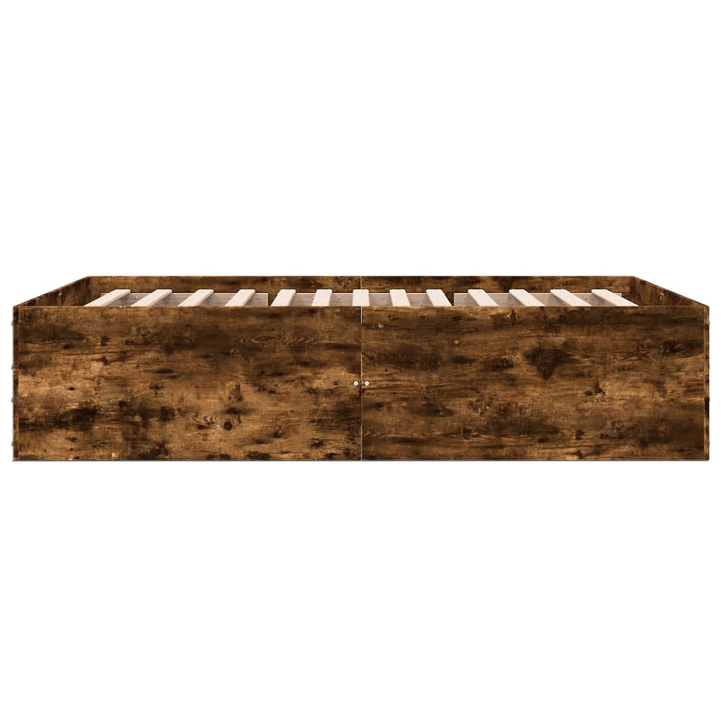 Sengeramme røkt eik 135x190 cm konstruert tre